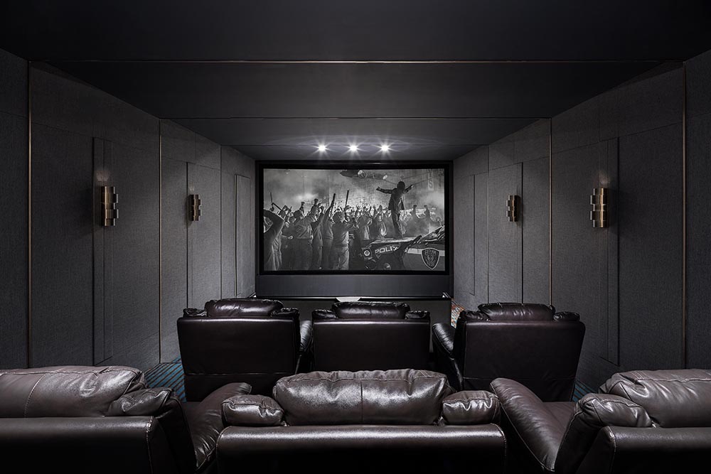 新中式风格家装设计别墅装修效果图-影音室 新中式风格家装设计别墅装修效果图-影音室