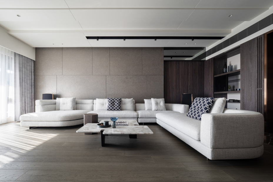 现代简约风格室内家装案例效果图-客厅 现代简约风格室内家装案例效果图-客厅