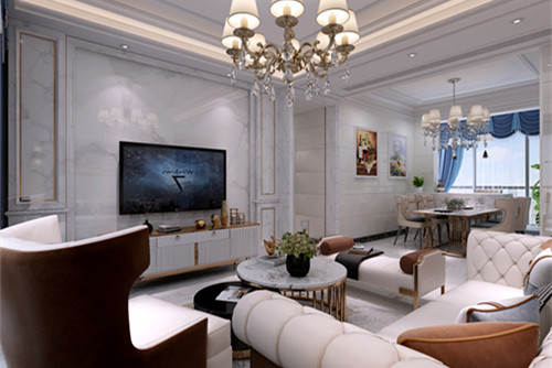中山101-200平米美式风格海伦时光室内装修设计案例	