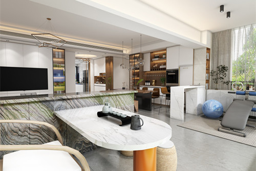 中山201-300平米现代轻奢风格远洋世家室内装修设计案例